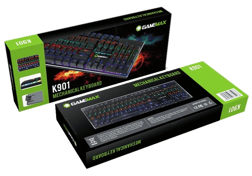 Tastatură Gamemax KG901, Cu fir, Negru