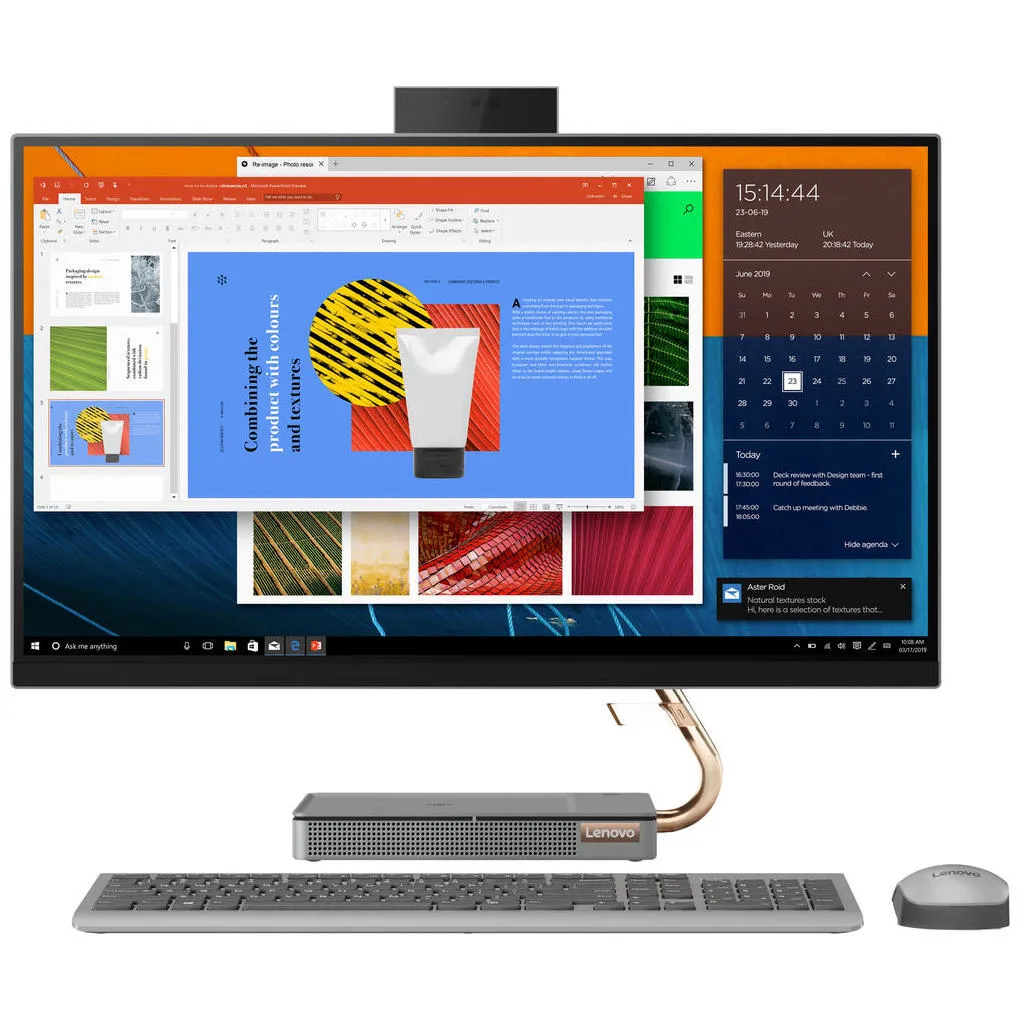 Computer All-in-One Lenovo IdeaCentre 5 27IMB05, 27", Intel Core i7-10700T, 16GB/512GB, Windows 10 Pro 64-bit, Gri