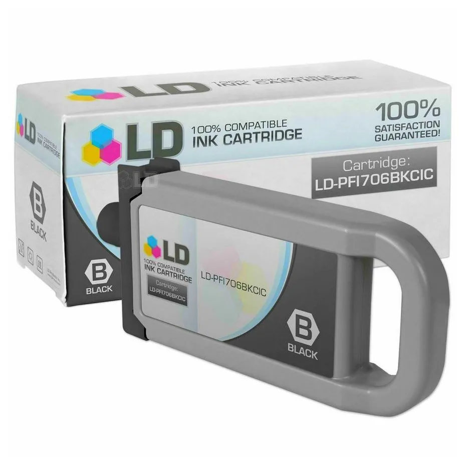 Cartuș de cerneală Canon PFI-706B, 700ml, Negru