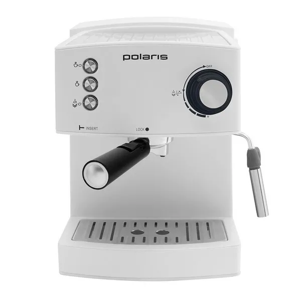 Espressor manual Polaris PCM1527, 850 W, Alb
