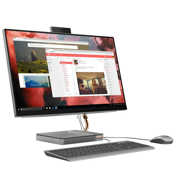 Computer All-in-One Lenovo IdeaCentre 5 27IMB05, 27", Intel Core i7-10700T, 16GB/512GB, Windows 10 Pro 64-bit, Gri