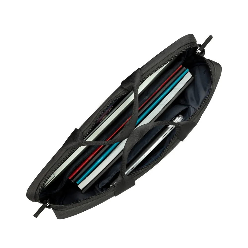 Geantă pentru Laptop RivaCase Tivoli, 15.6", Poliester, Gri