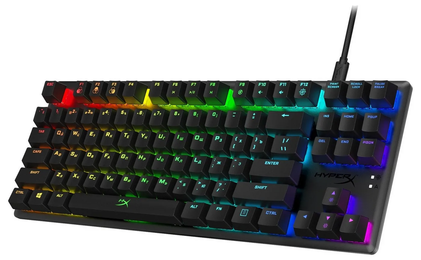 Клавиатура HyperX Alloy Origins Core, Проводное, Чёрный