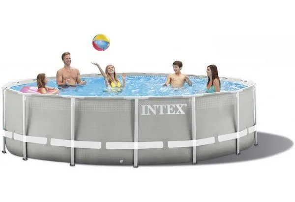 Piscină cu cadru metalic Intex, 12706L, Gri, 26720
