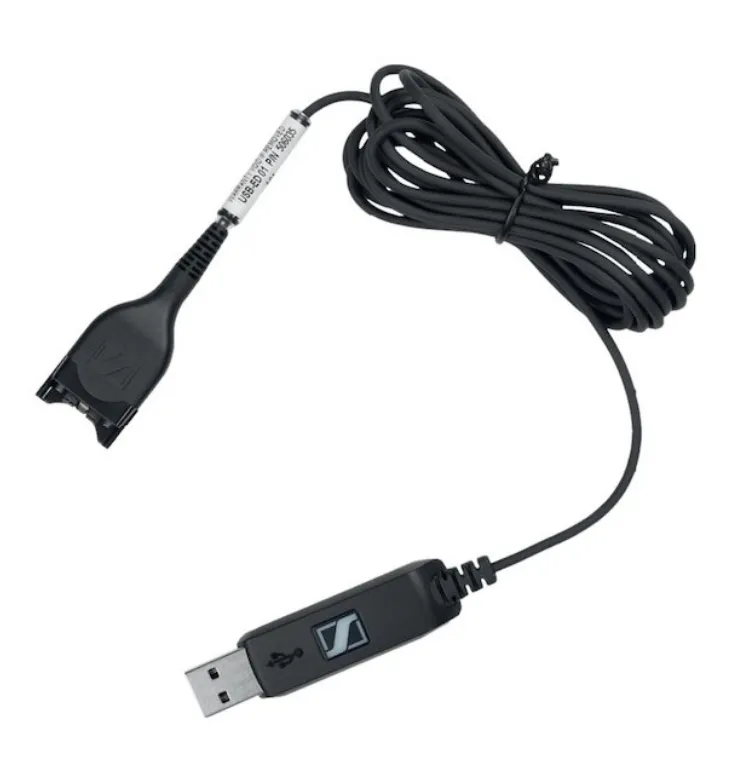 Cablu audio EPOS USB-ED 01, USB Type-A - ED (deconectare ușoară), Negru
