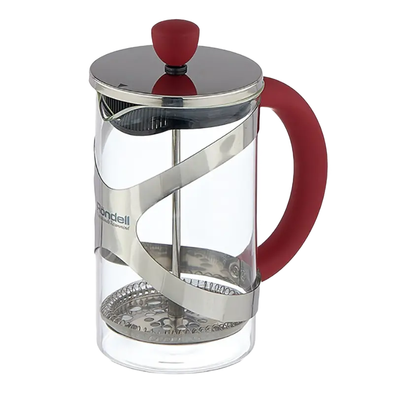 Френч-пресс Rondell RDS-935, 0,6л, Красный