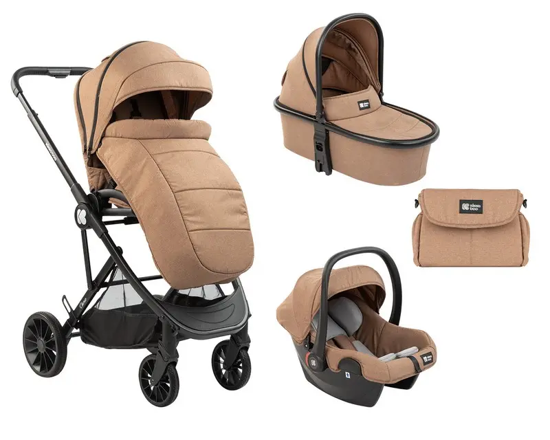 Cărucior 3-în-1 Kikka Boo Cherie, Bej