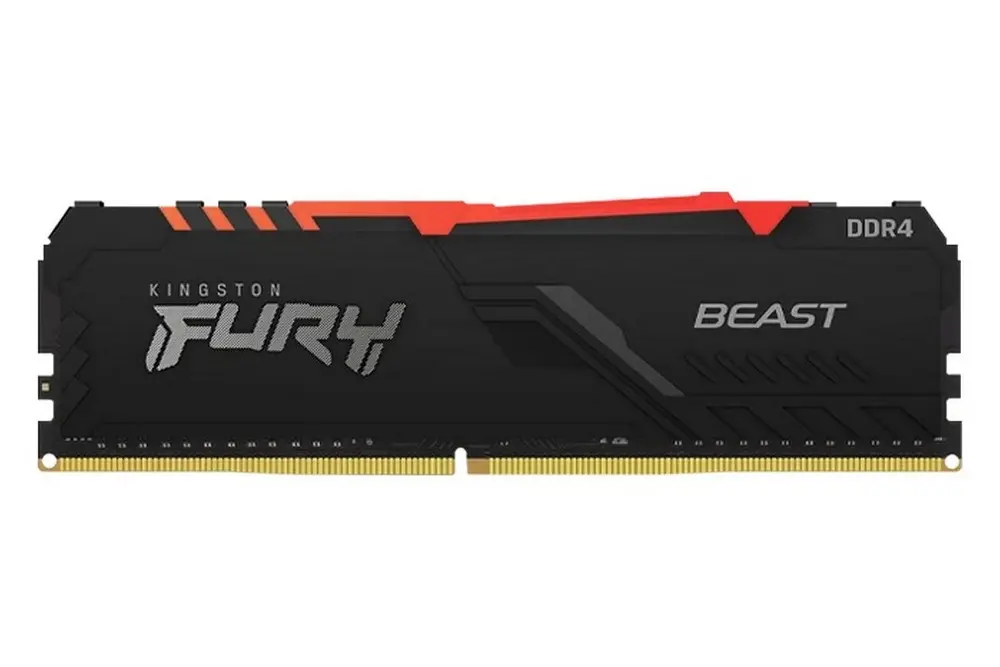 Оперативная память Kingston FURY Beast RGB, DDR4 SDRAM, 3000 MГц, 8Гб, KF430C15BBA/8