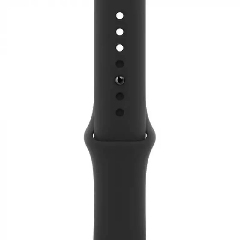 Ceas inteligent Apple Watch Series 6 GPS + Cellular M09H3, 44mm, Carcasă din oțel inoxidabil cu bandă Sport Neagră
