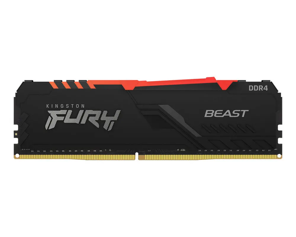 Оперативная память Kingston FURY Beast RGB, DDR4 SDRAM, 3200 МГц, 32Гб, KF432C16BB1AK2/32