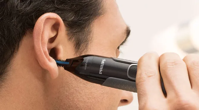 Trimmer pentru bărbați Philips Series 3000 NT3650/16, Negru | Gri