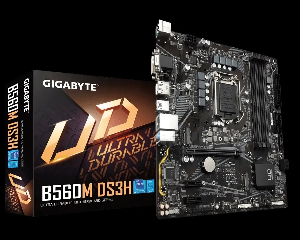 Материнская плата Gigabyte B560M DS3H, LGA1200, Intel B560, Micro-ATX