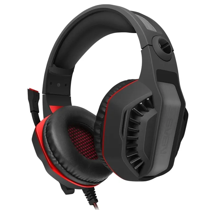 Căști gaming SVEN AP-U990MV, Cu fir, Negru/Roșu