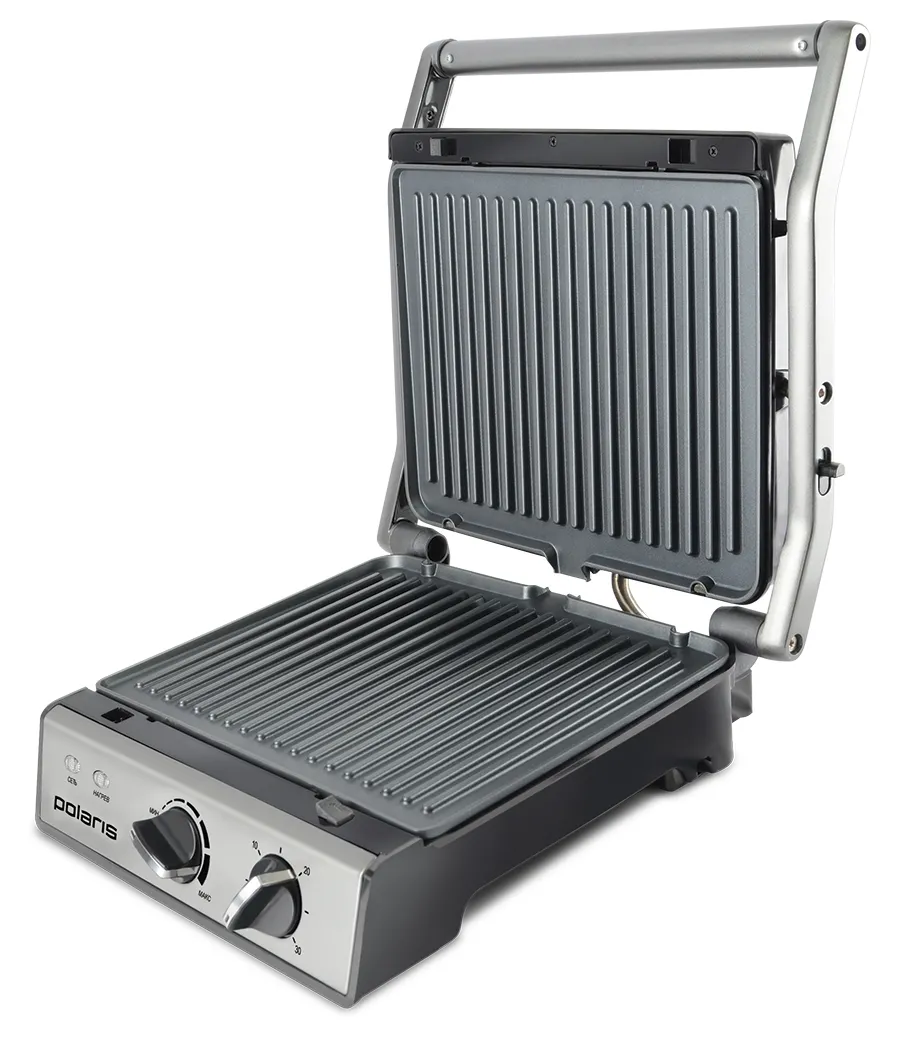 Grătar electric Polaris PGP0903, 2000W, Argintiu