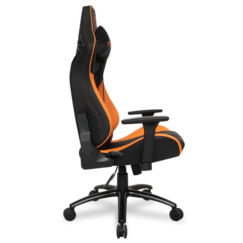 Scaun Gaming Cougar Explore S, PVC Piele, Negru/Portocaliu