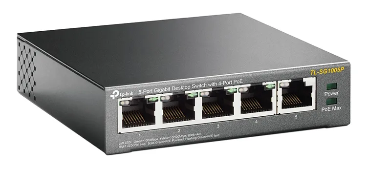 Comutator PoE TP-LINK TL-SG1005P, 4x IEEE 802.3af/at