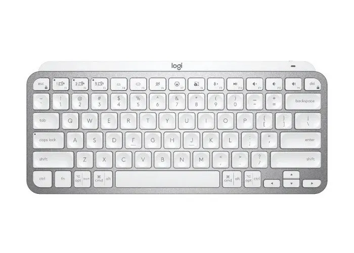 Клавиатура Logitech MX Keys Mini, Беспроводное, Бледно-серый