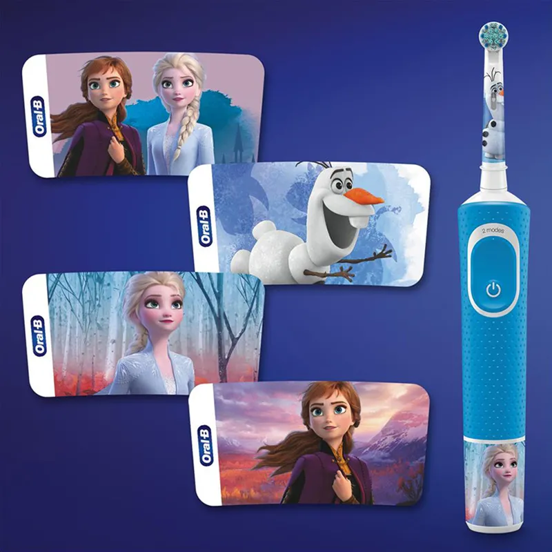 Электрическая зубная щетка Oral-B D100.413.2K Frozen, Синий