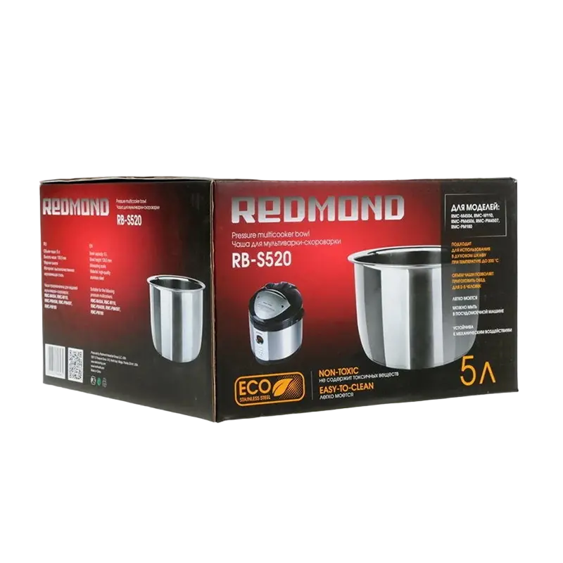 Чаша для мультиварки  Redmond RB-S520, Нержавеющая сталь
