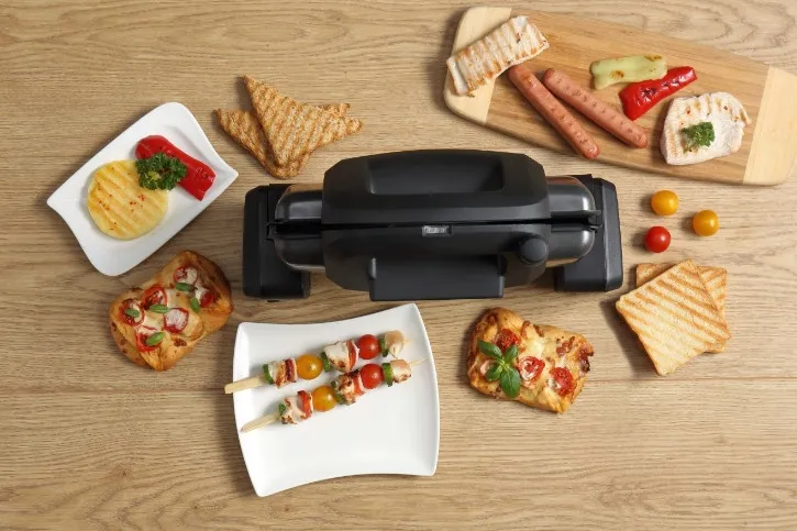 Электрический Гриль Gorenje CONTACT GRILL KR1800SM, 1800Вт, Чёрный