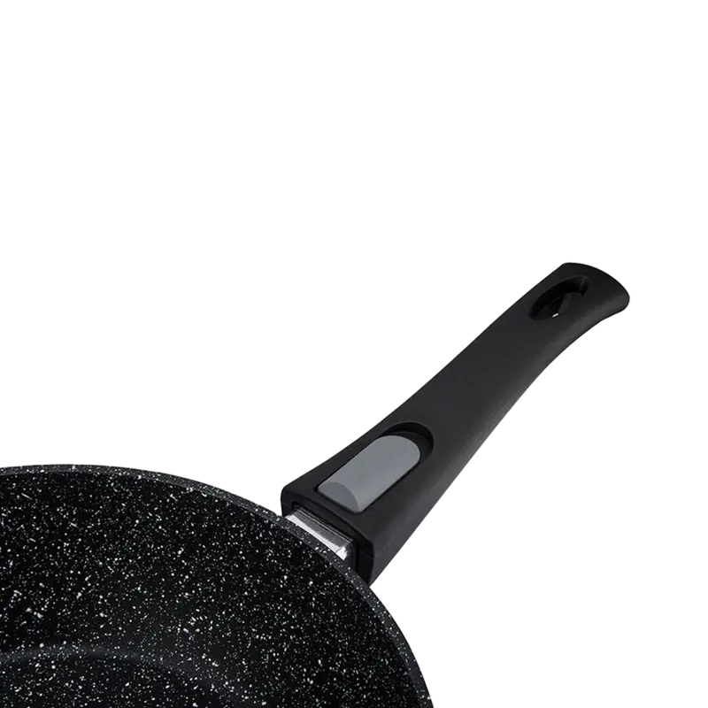 Сковорода глубокая RESTO 93040, 24см, Чёрный