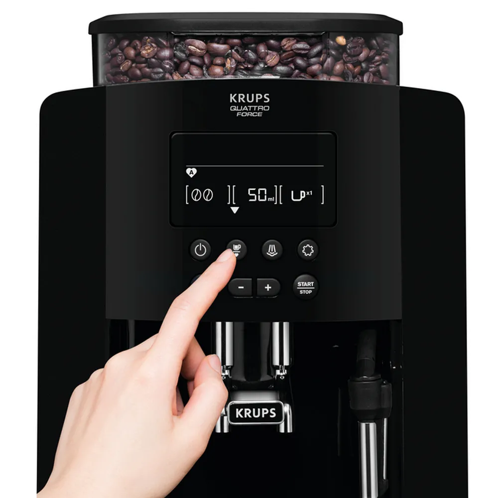 Кофемашина KRUPS Arabica EA817010, Чёрный