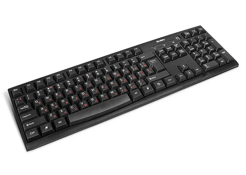 Tastatură SVEN Standard 304, Cu fir, Negru