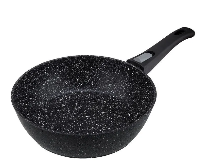 Сковорода глубокая RESTO 93040, 24см, Чёрный