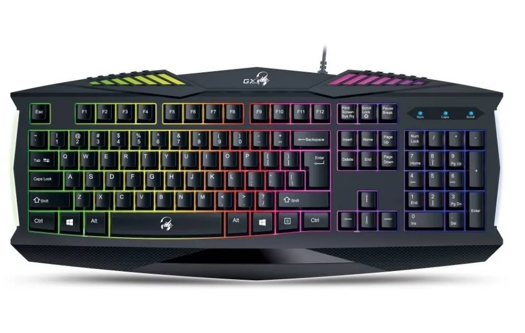 Клавиатура Genius SCORPION K220, Проводное, Чёрный
