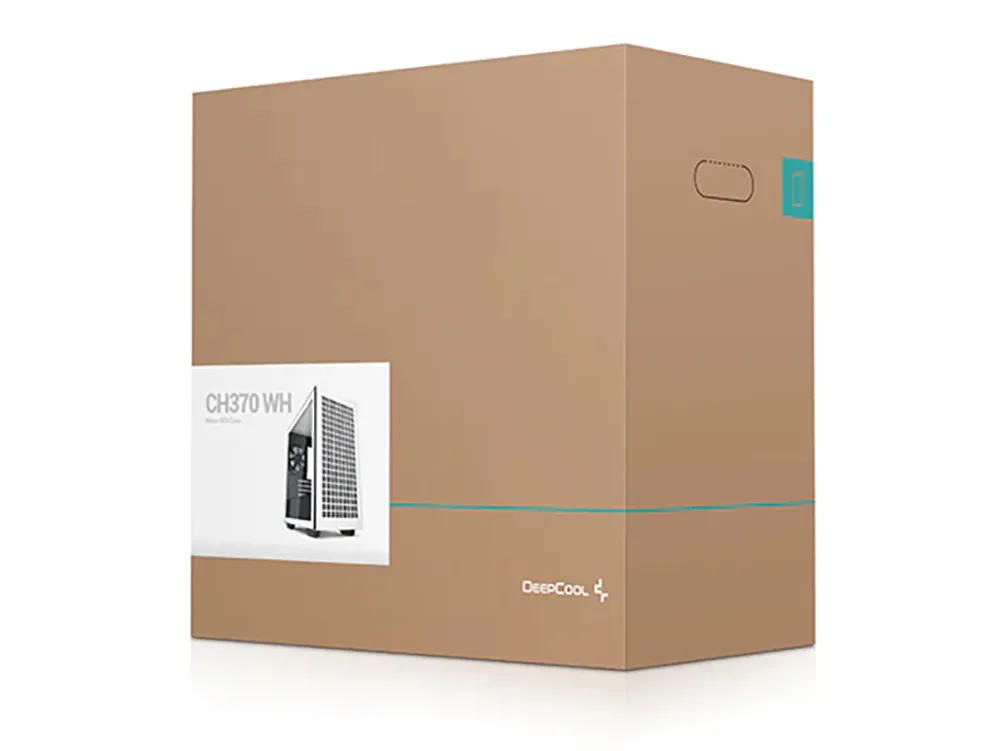 Carcasă PC Deepcool CH370, Mini-Tower, ATX PS2 , Alb