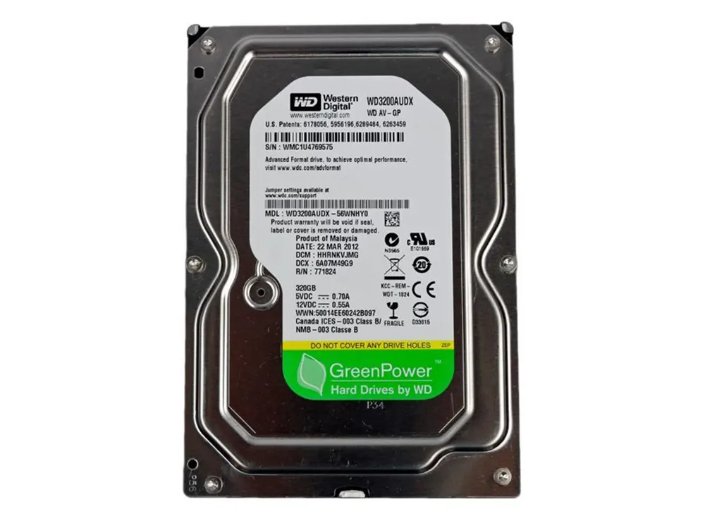 Unitate HDD Western Digital WD AV-GP, 3.5", 320 GB <WD3200AUDX>