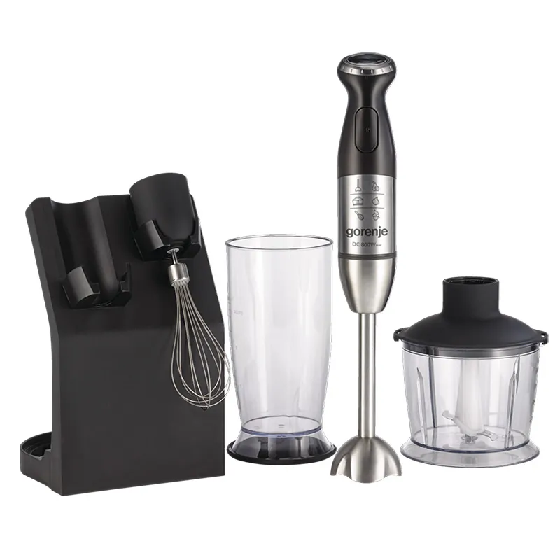 Погружной блендер Gorenje HBC 807QB, Черный Серебристый