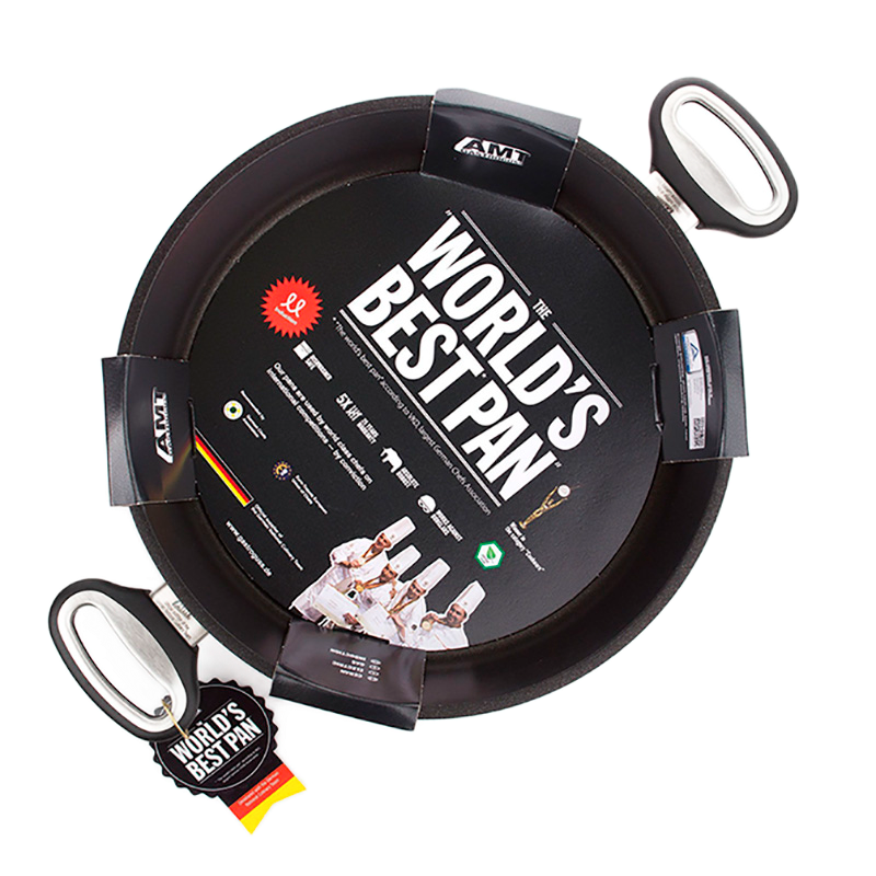 Сотейник AMT Gastroguss AMT-828-E-Z500-L, 4,3л, 28см, Чёрный