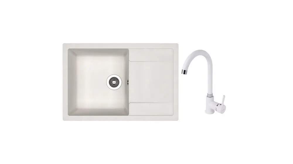 НАБОР мойка Dr Gans Techno 760 + SanDonna F 7073 alb