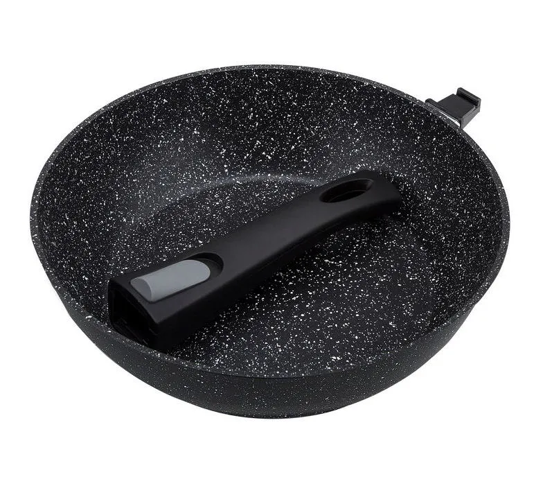 Сковорода глубокая RESTO 93040, 24см, Чёрный