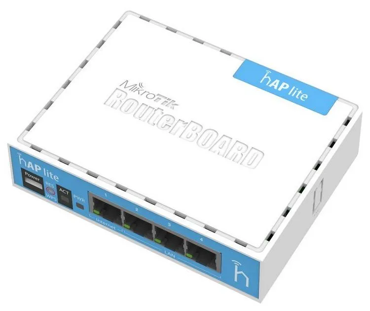 Router MikroTik hAP Lite, Alb