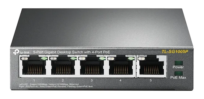 Comutator PoE TP-LINK TL-SG1005P, 4x IEEE 802.3af/at