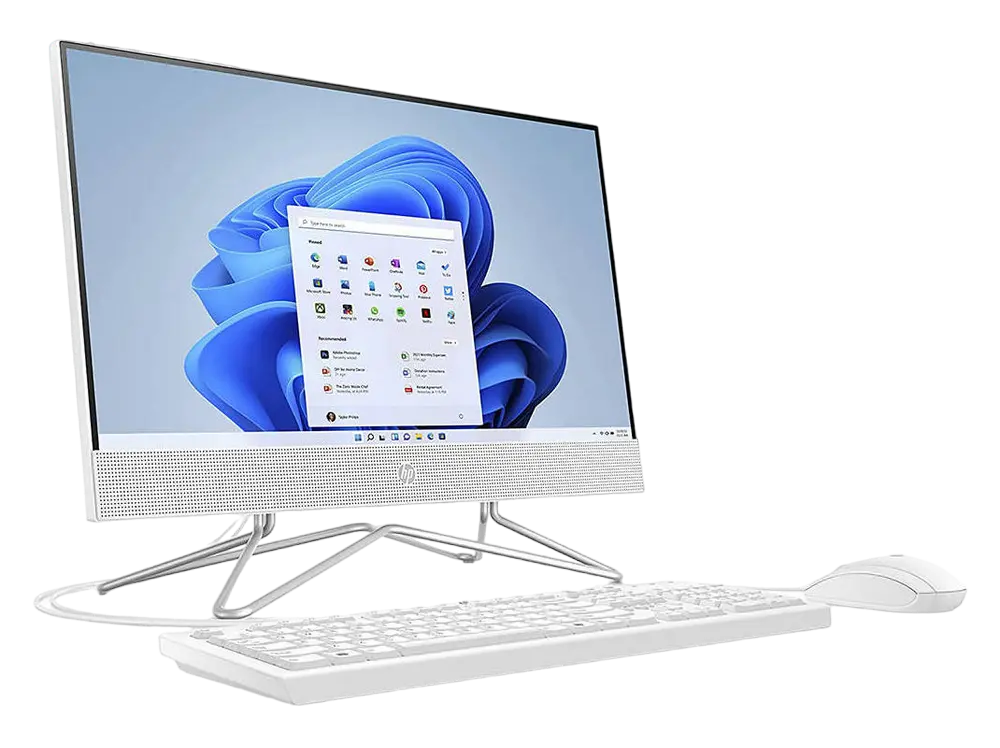 Computer All-in-One HP 200 G4, 21,5", Intel Core i3-10110U, 8GB/256GB, Windows 10 Pro, Alb