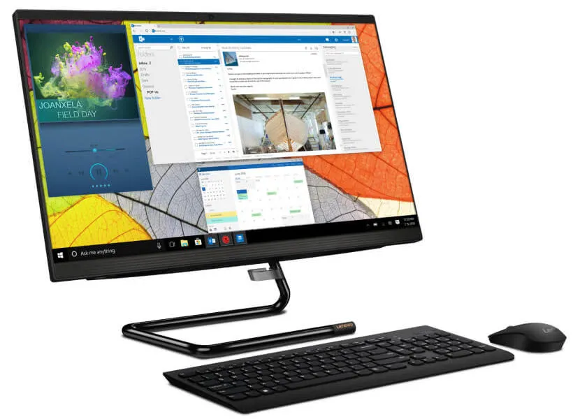 Computer All-in-One Lenovo IdeaCentre 3 24ARE05, 23,8", Ryzen 3 4300U, 16GB/512GB, Fără SO, Negru