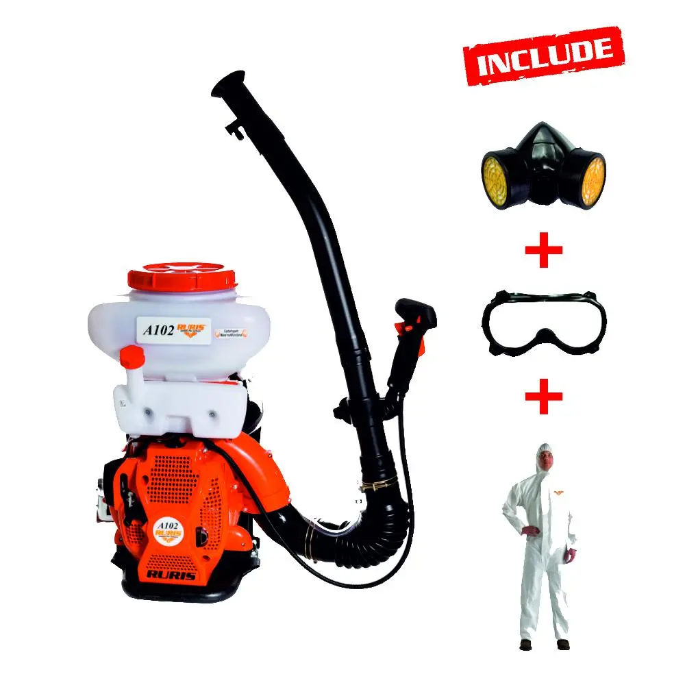 Распылитель Ruris A102 + комплект рабочего оборудования (маска+очки+комбинезон)