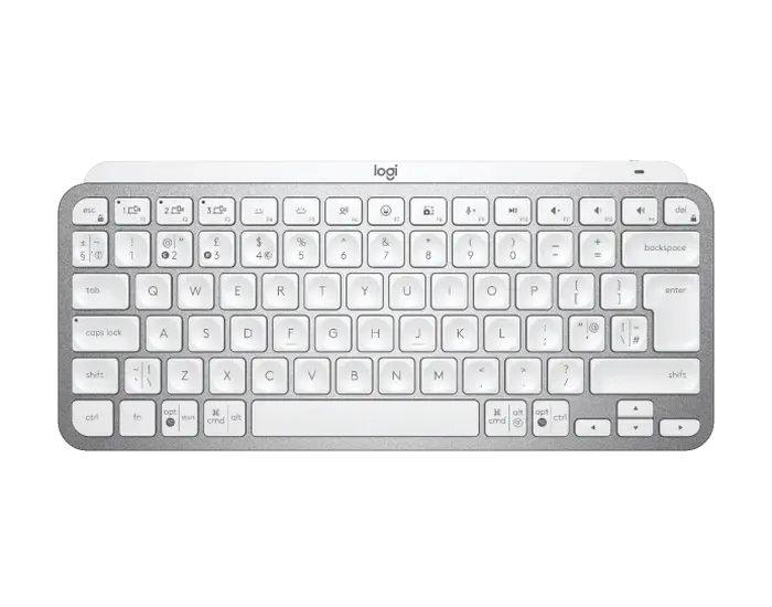 Клавиатура Logitech MX Keys Mini, Беспроводное, Бледно-серый