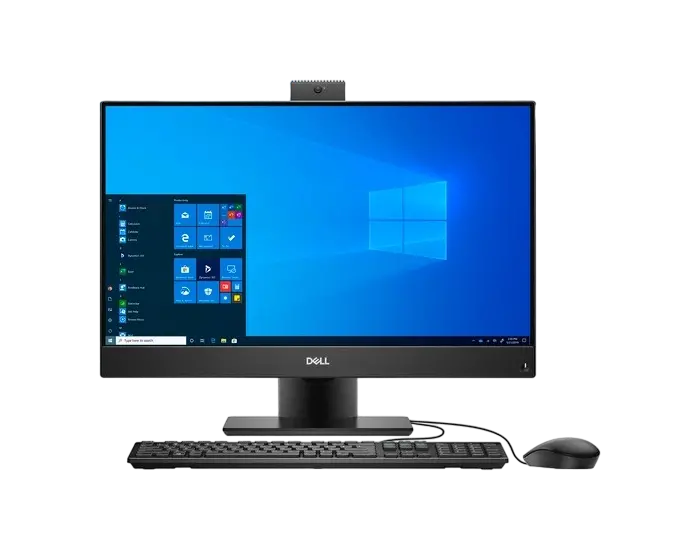 Computer All-in-One DELL OptiPlex 5480, 23,8", Intel Core i7-10700T, 16GB/256GB, Linux Ubuntu, Negru