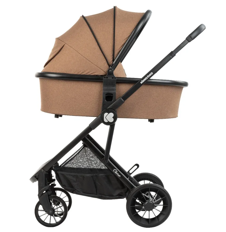 Cărucior 3-în-1 Kikka Boo Cherie, Bej