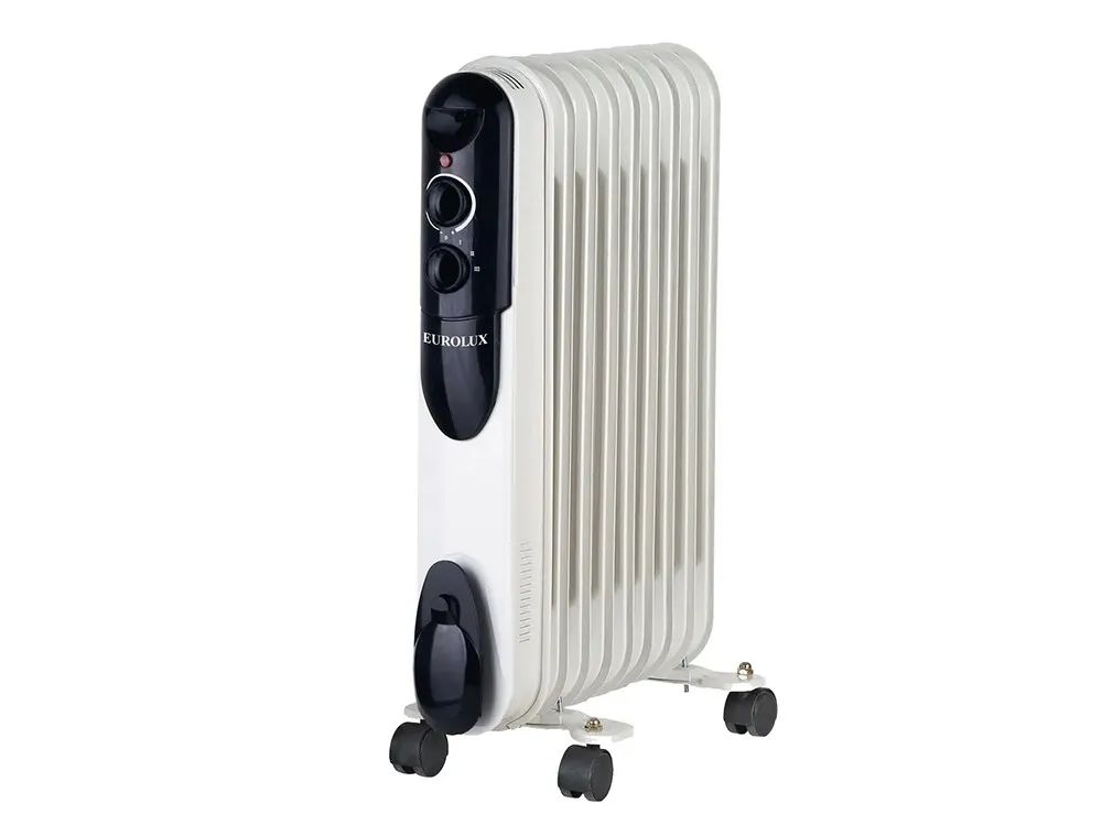 Radiator de ulei Eurolux ОМПТ-9Н, 2000W, Alb