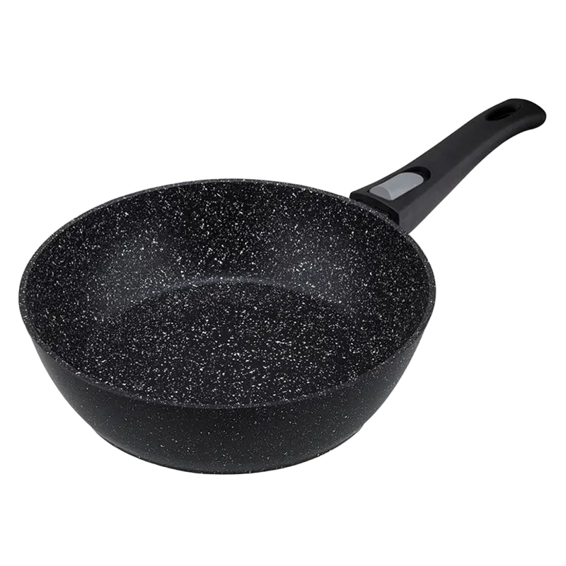 Сковорода глубокая RESTO 93040, 24см, Чёрный