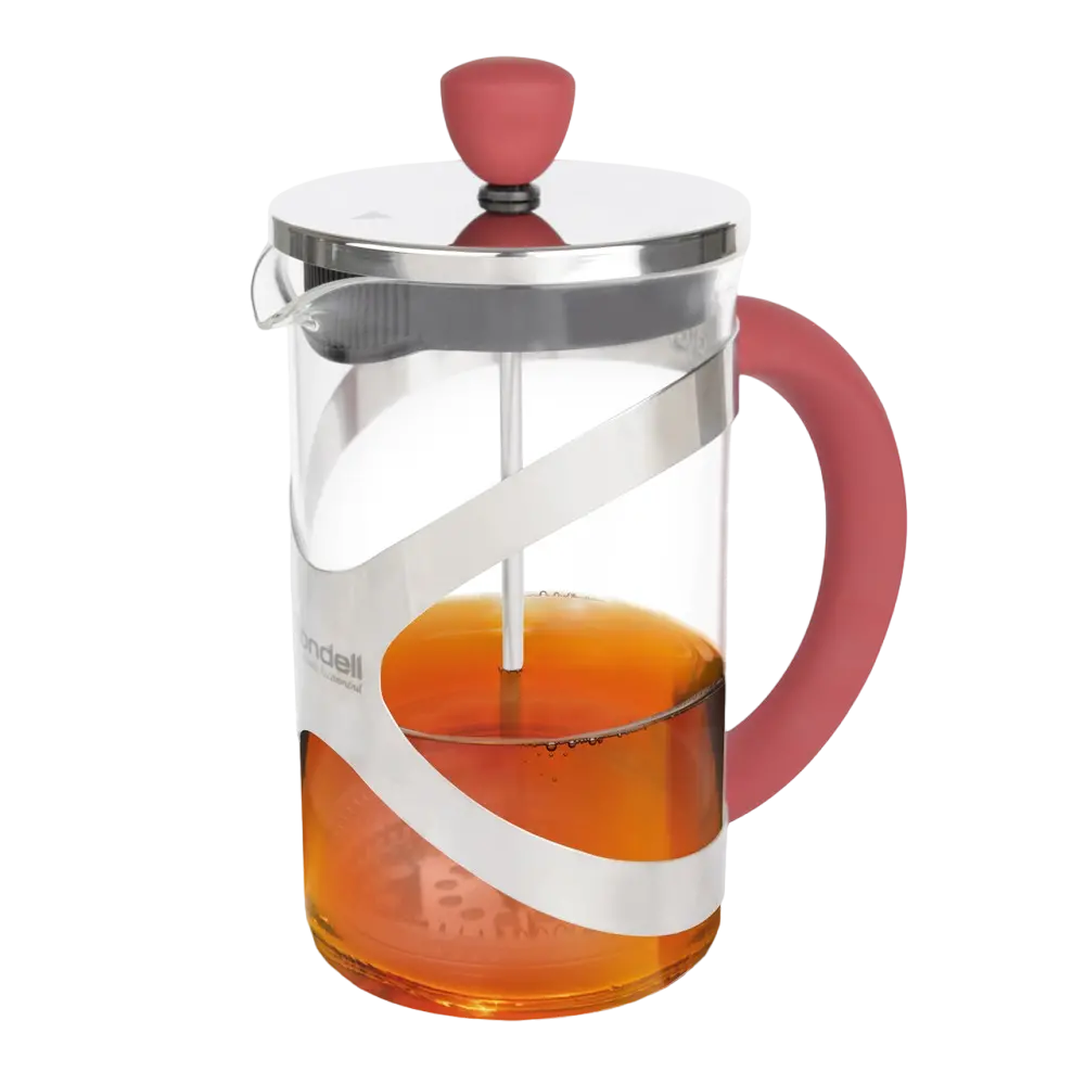 Френч-пресс Rondell RDS-935, 0,6л, Красный
