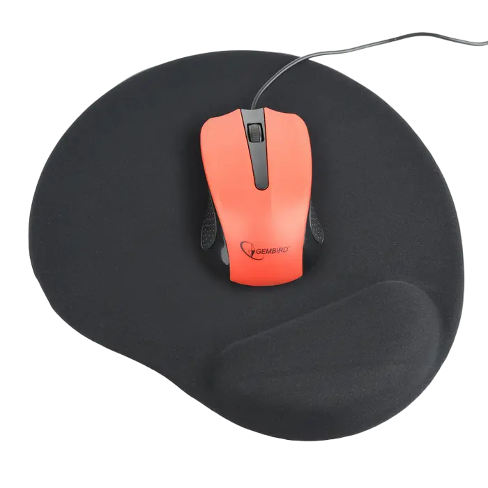 Mouse Pad Gembird MP-GEL-BK, 240mm x 220mm, Negru
