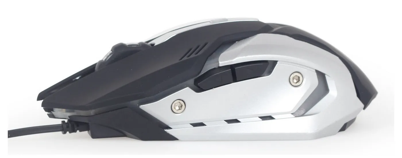 Gaming Mouse Gembird MUSG-07, Negru/Argintiu