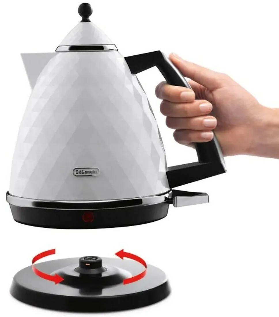 Электрочайник De'Longhi Brillante, Белый