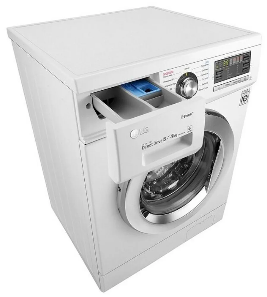 Mașină de spălat cu uscător LG F1496ADS3, 8kg, Alb